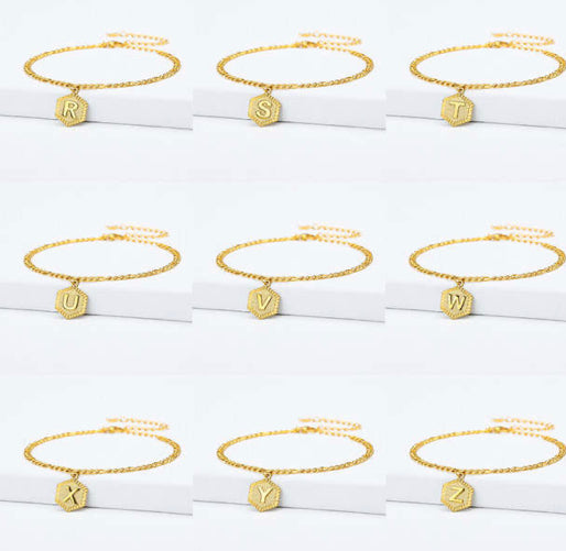 Dainty Letter Anklet Shopkawv