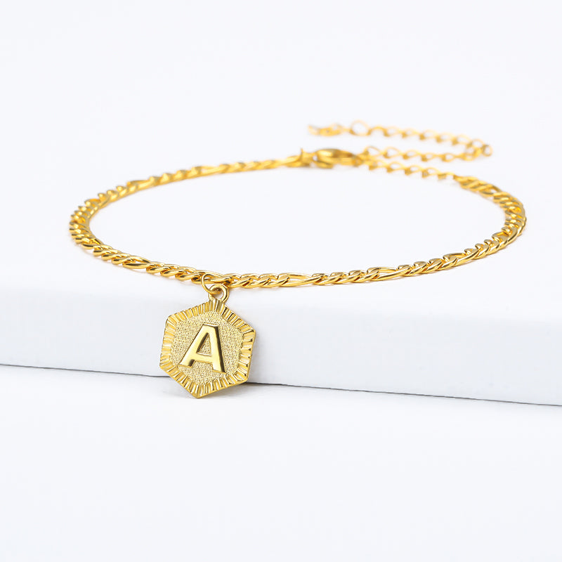 Dainty Letter Anklet Shopkawv