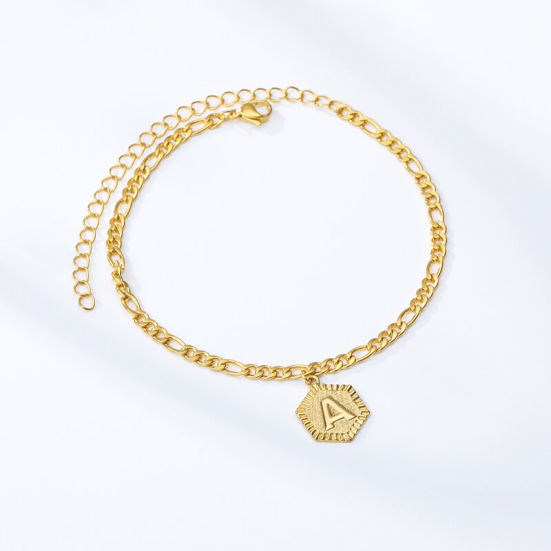 Dainty Letter Anklet Shopkawv