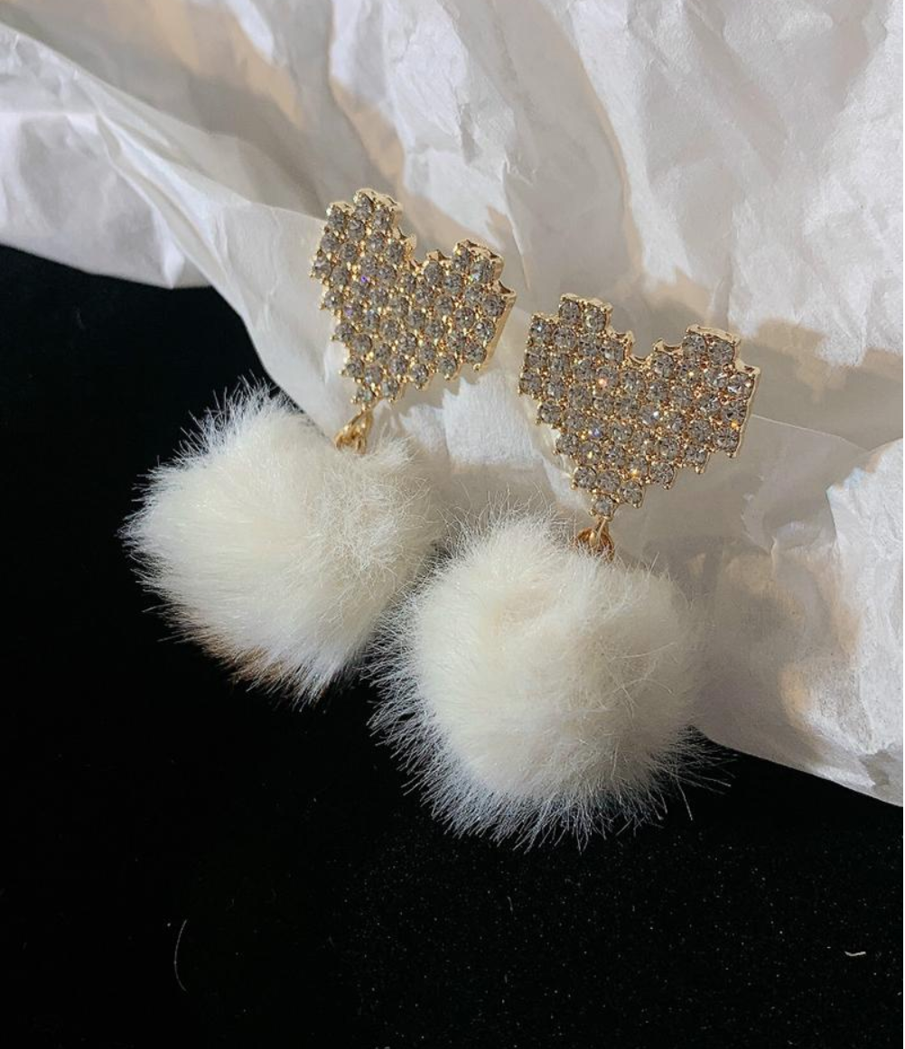 PowerPuff Heart Earrings Shopkawv