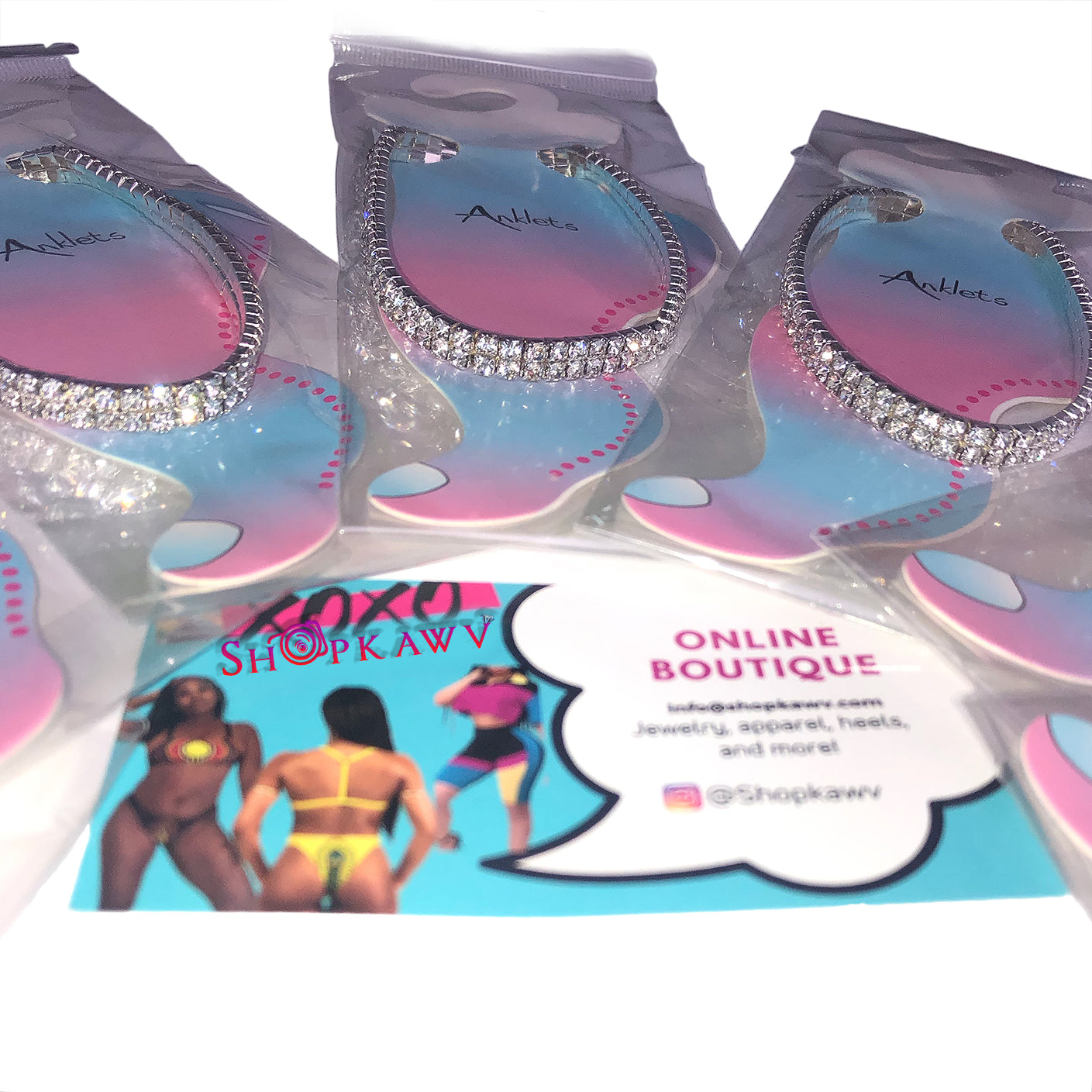 Double Row Anklet Shopkawv