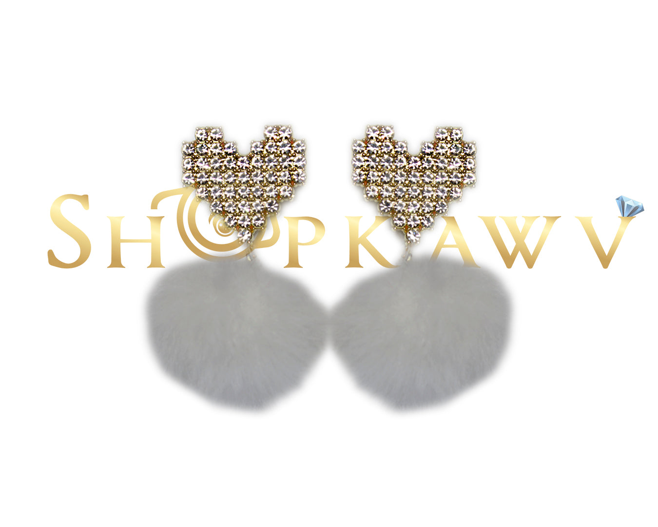 PowerPuff Heart Earrings Shopkawv